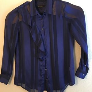 BANANA REPUBLIC Purple Stripe Button Down 💗